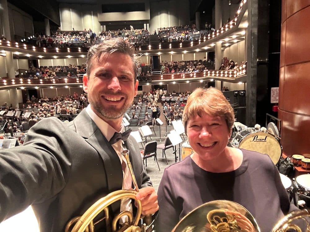 Mars and Jane performing with Maui Pops Orchestra